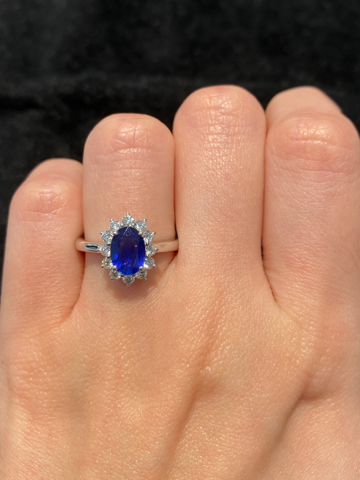 Natural Blue Sapphire Ring 1.29ct