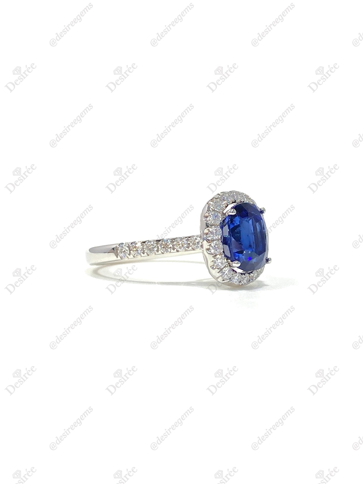 Natural Blue Sapphire 2.81ct Ring
