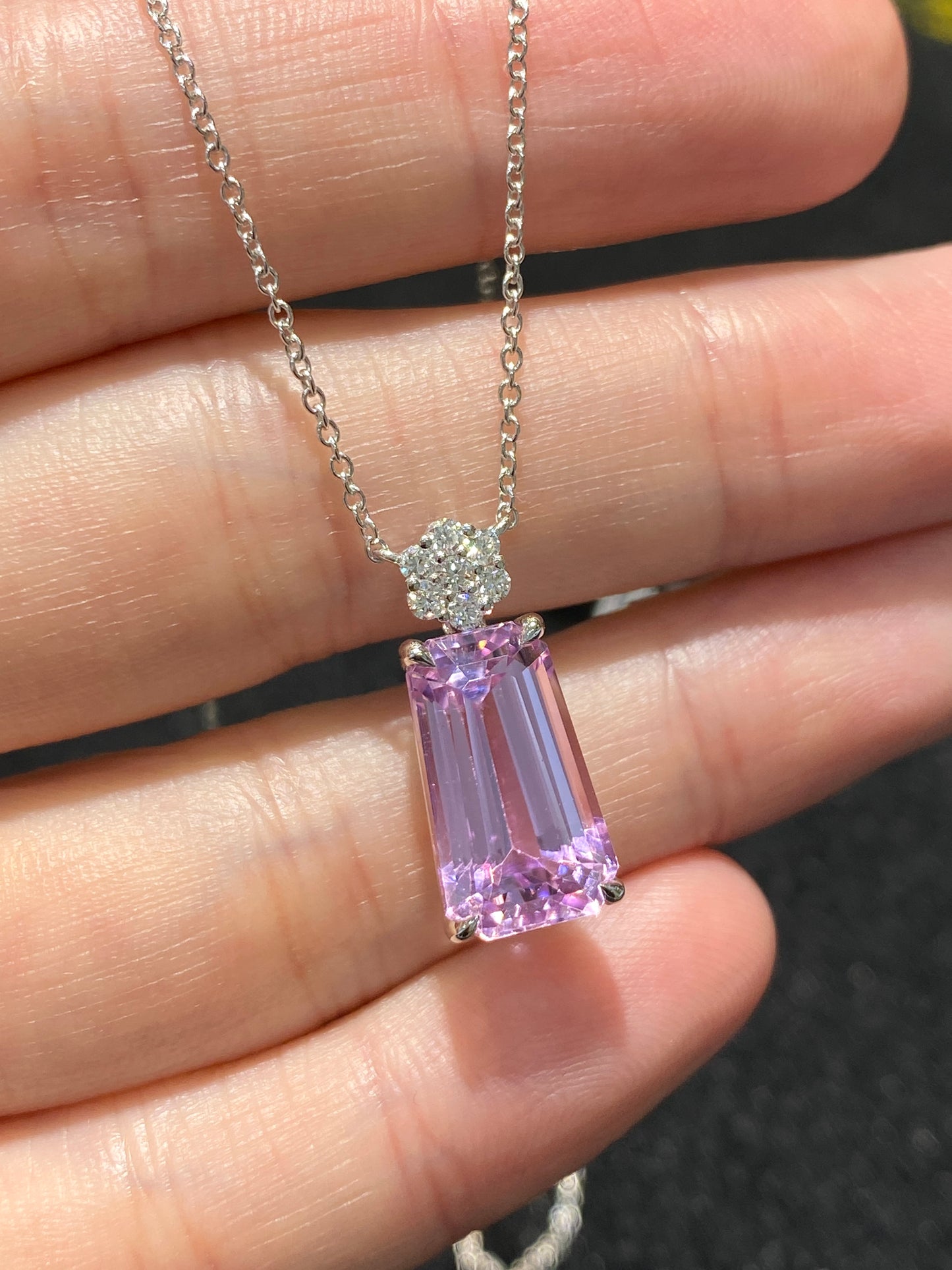 Natural Kunzite 5.75ct Necklace