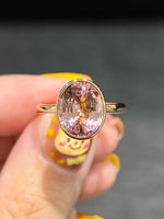 Natural Pink Tourmaline 3.77ct Ring Set In 18K Rose Gold Gemstone Fine Jewellery