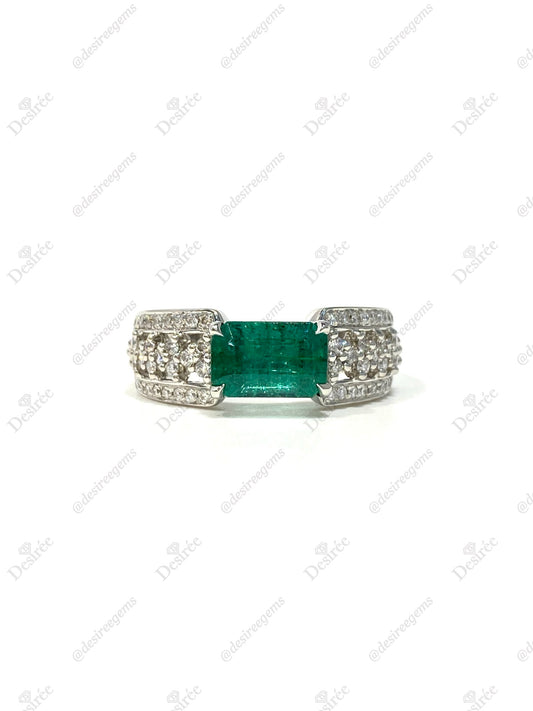 Natural Emerald 1.57ct Ring