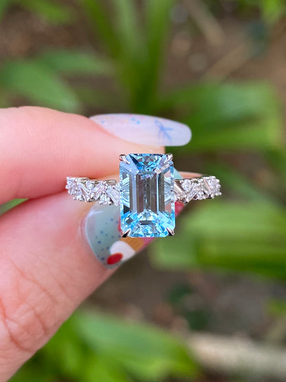 Natural Aquamarine 2.20ct Ring