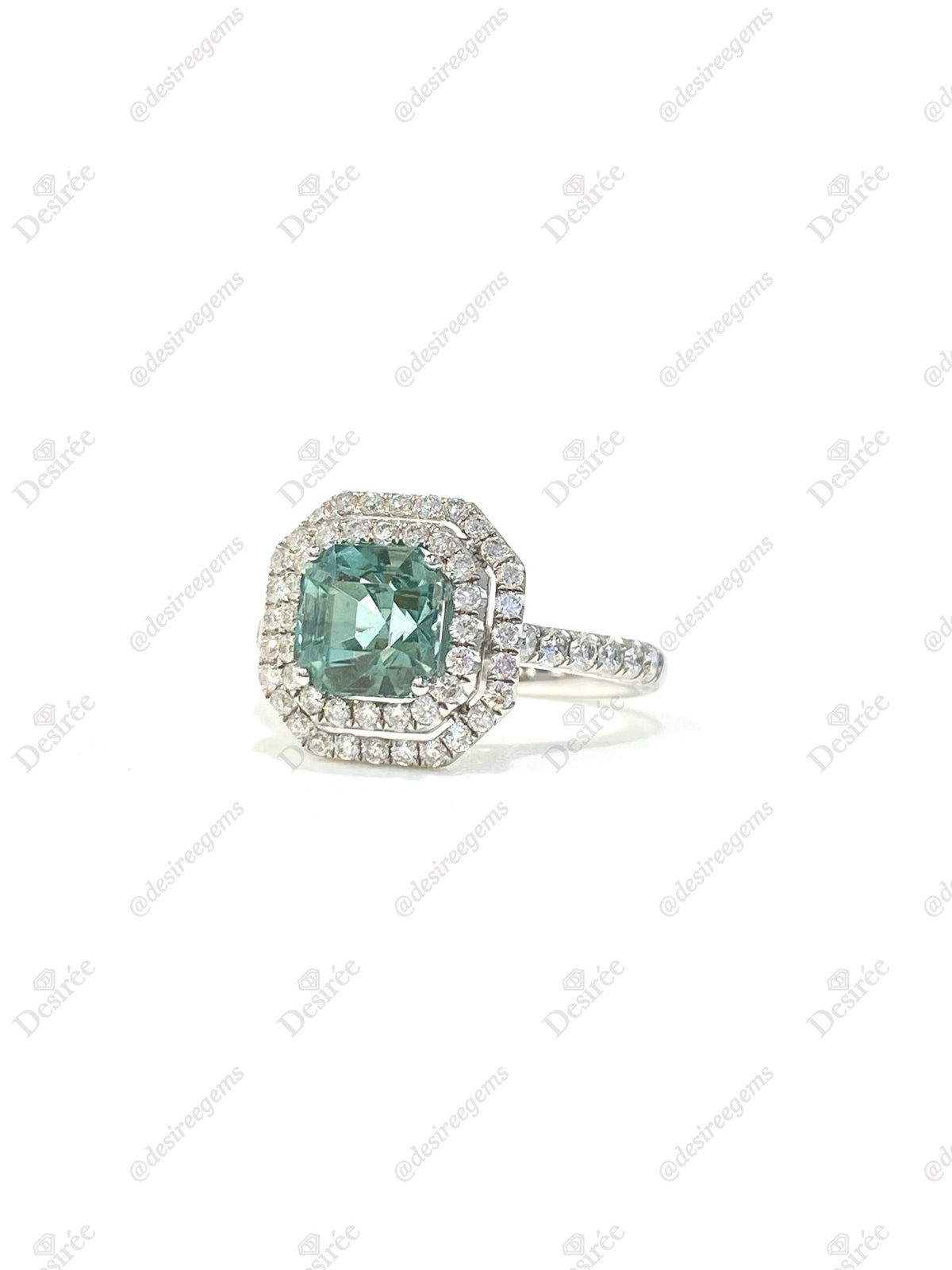 Natural Seafoam Tourmaline 1.85ct Ring