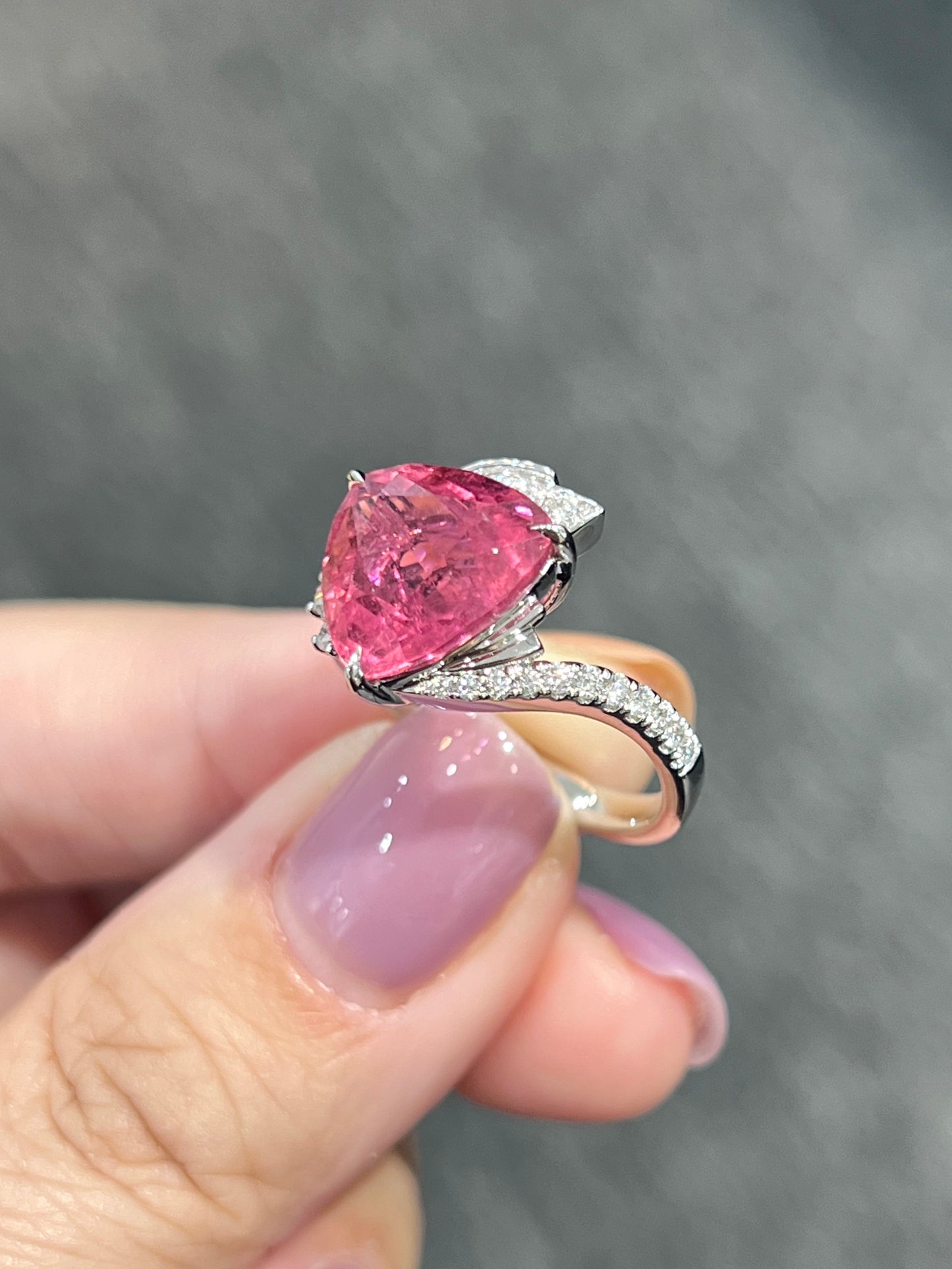 Natural Pink Tourmaline 5.52ct Ring