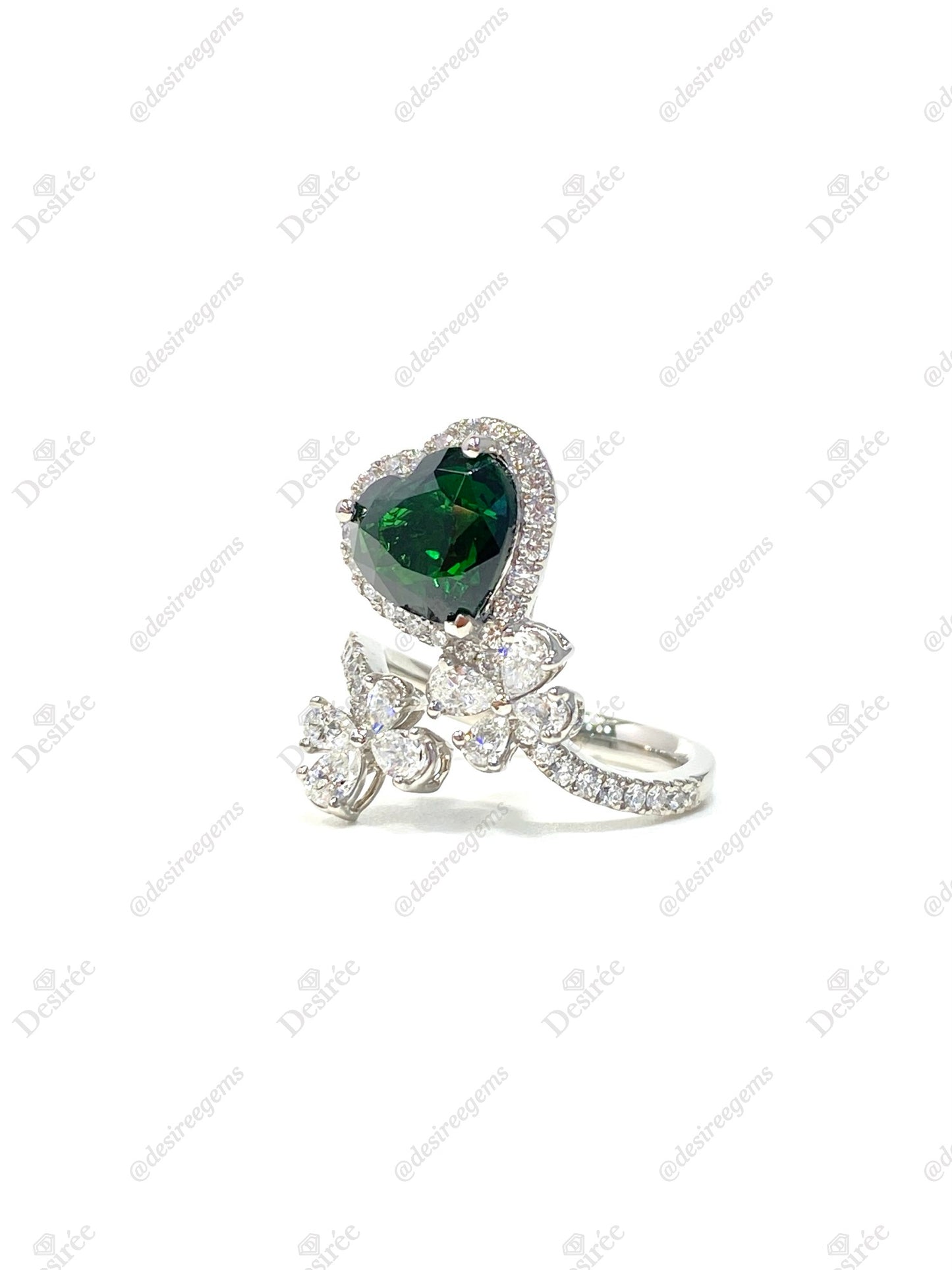 Natural Green Garnet Tsavorite 2.52ct Ring