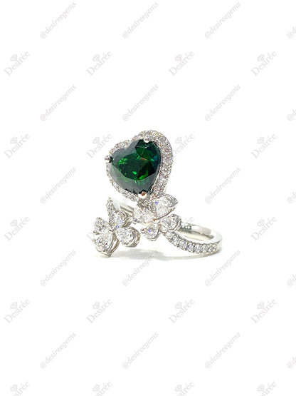 Natural Green Garnet Tsavorite 2.52ct Ring