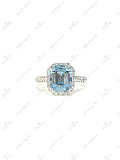 Natural Aquamarine 2.42ct Ring