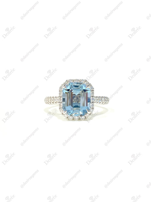 Natural Aquamarine 2.42ct Ring