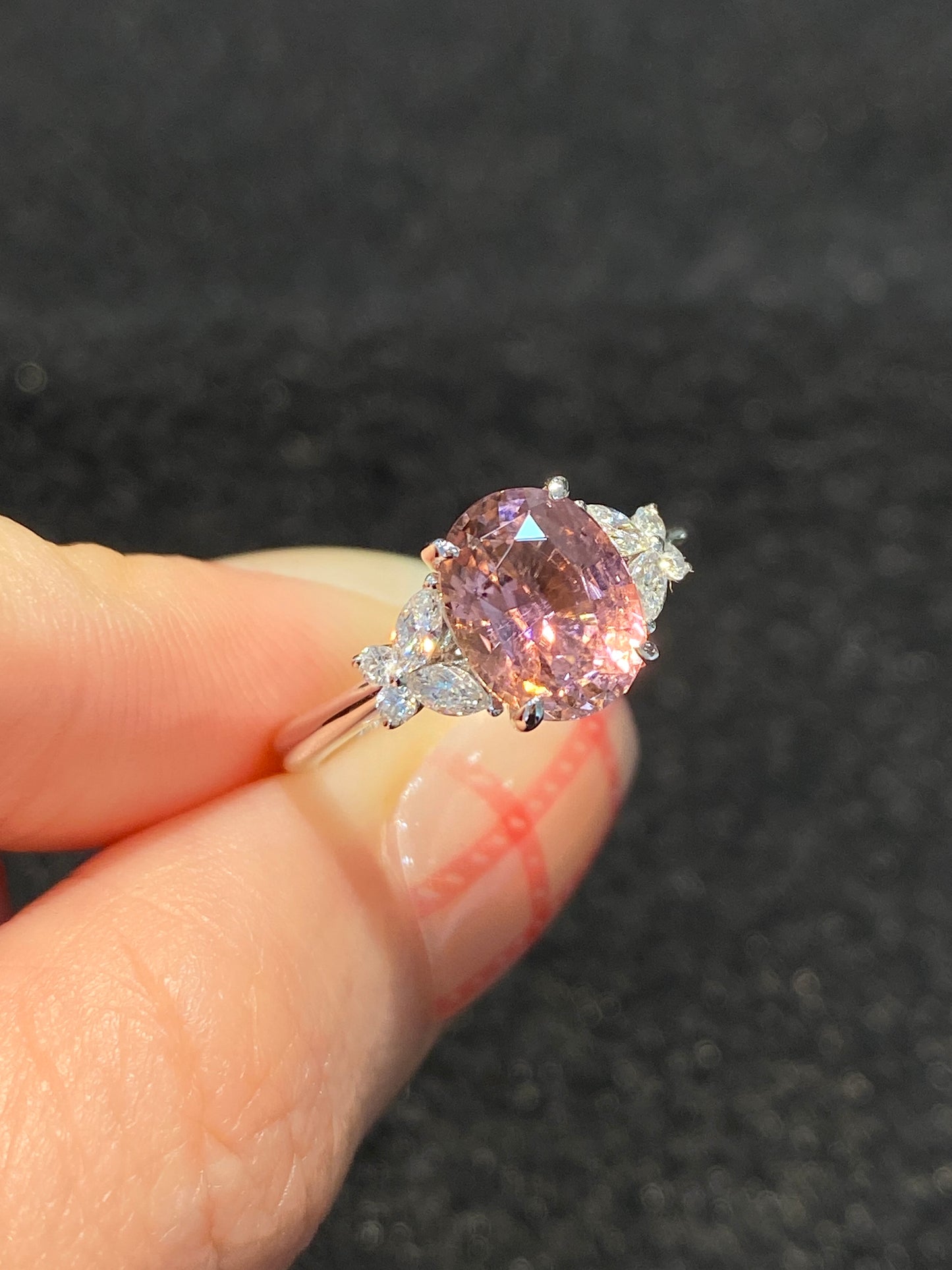 Natural Pink Tourmaline 2.18ct Ring