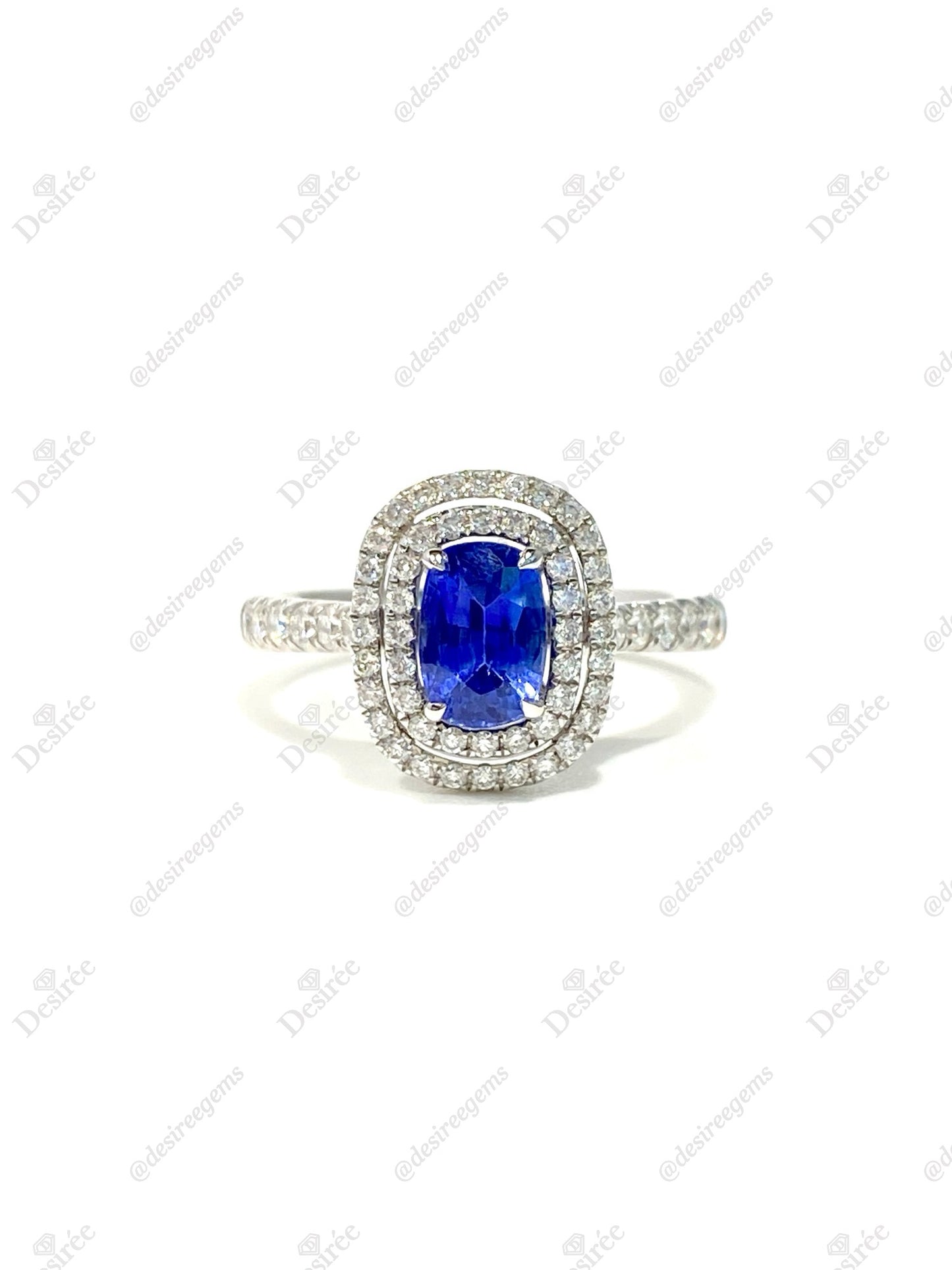 Natural Blue Sapphire 1.17ct Ring