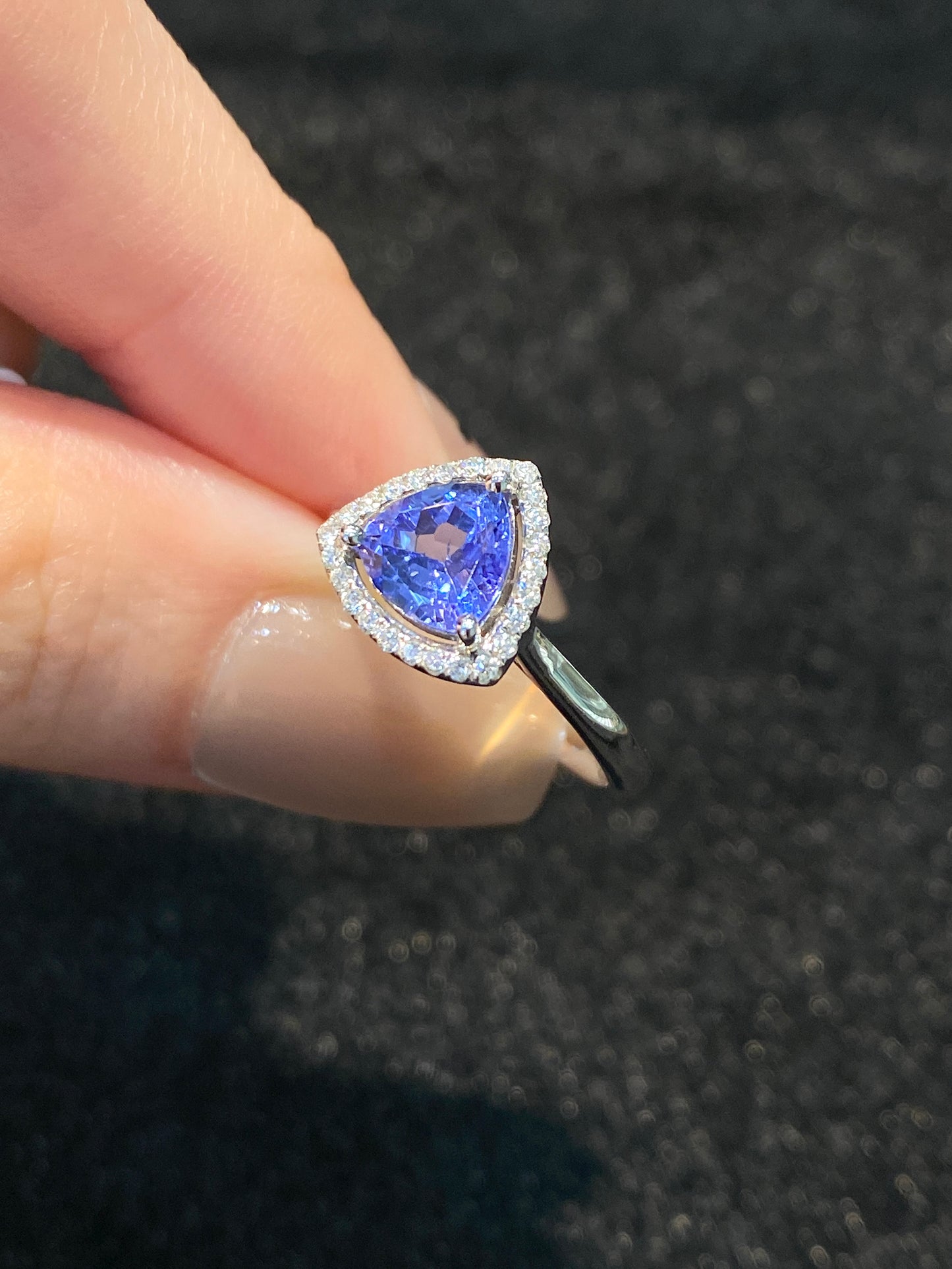 Natural Tanzanite 1.18ct Ring