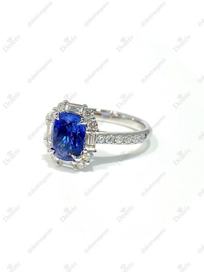 Natural Blue Sapphire 2.04ct Ring