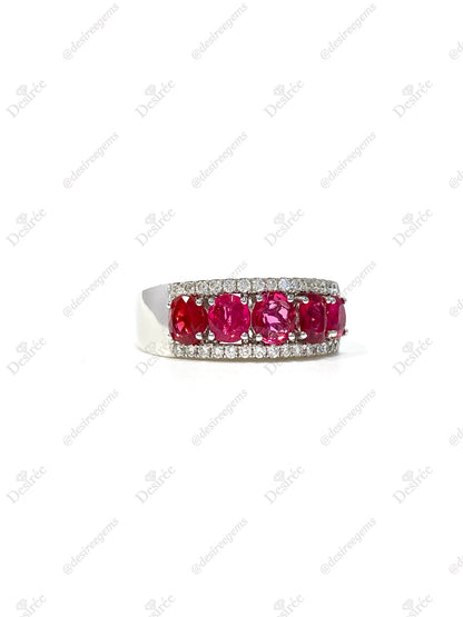 Natural Pink Spinel 1.74ct Ring