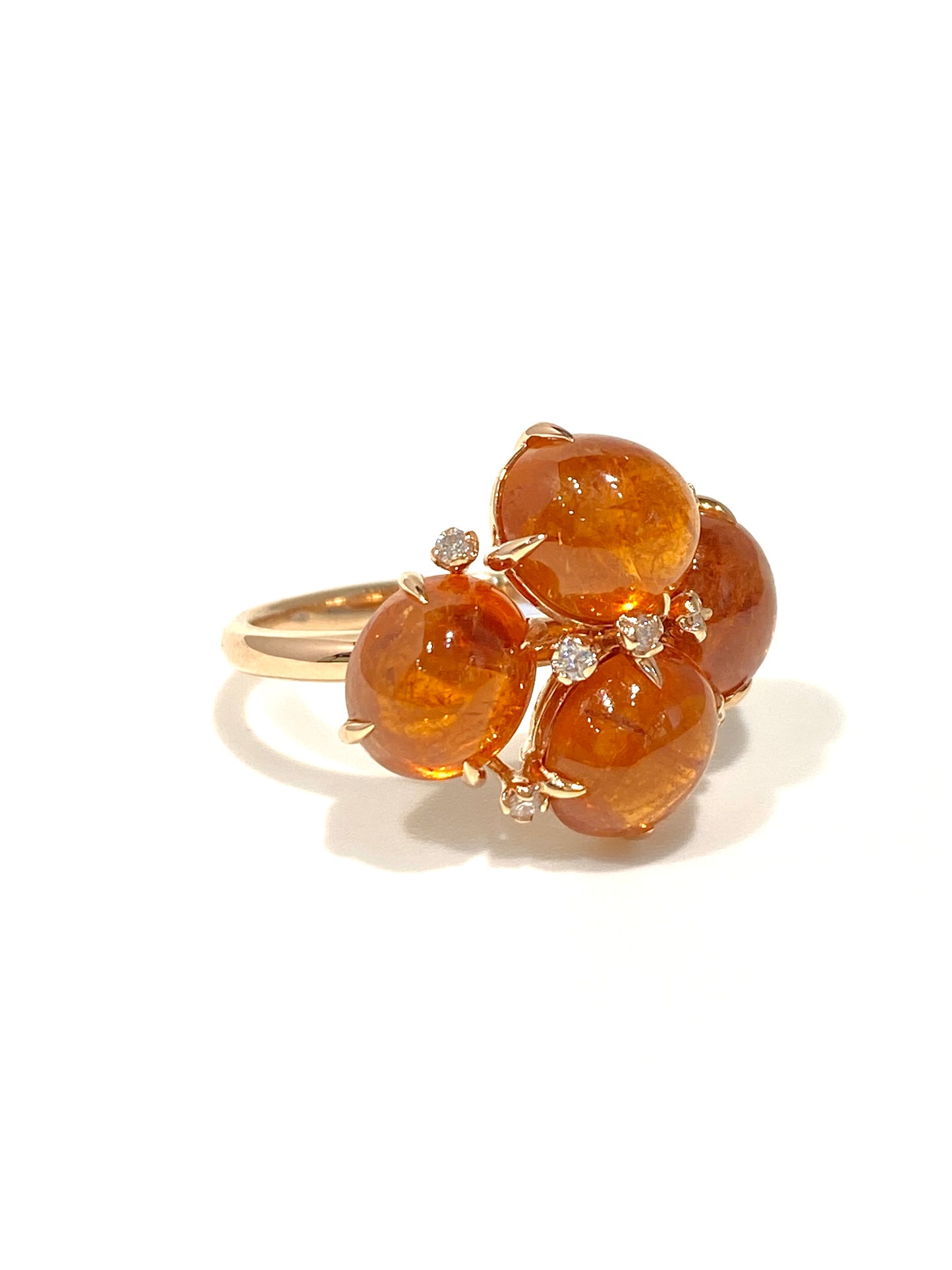 Natural Mandarin Garnet 12.15ct Ring