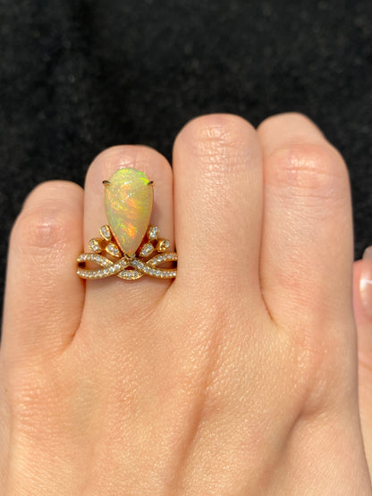 Natural Opal 2.75ct Ring