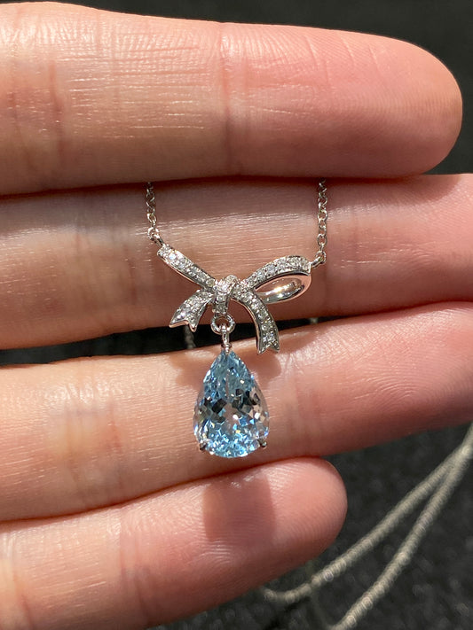 Natural Aquamarine 2.04ct Necklace