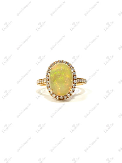 Natural Opal 3.07ct Ring