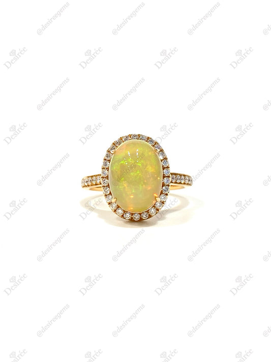 Natural Opal 3.07ct Ring