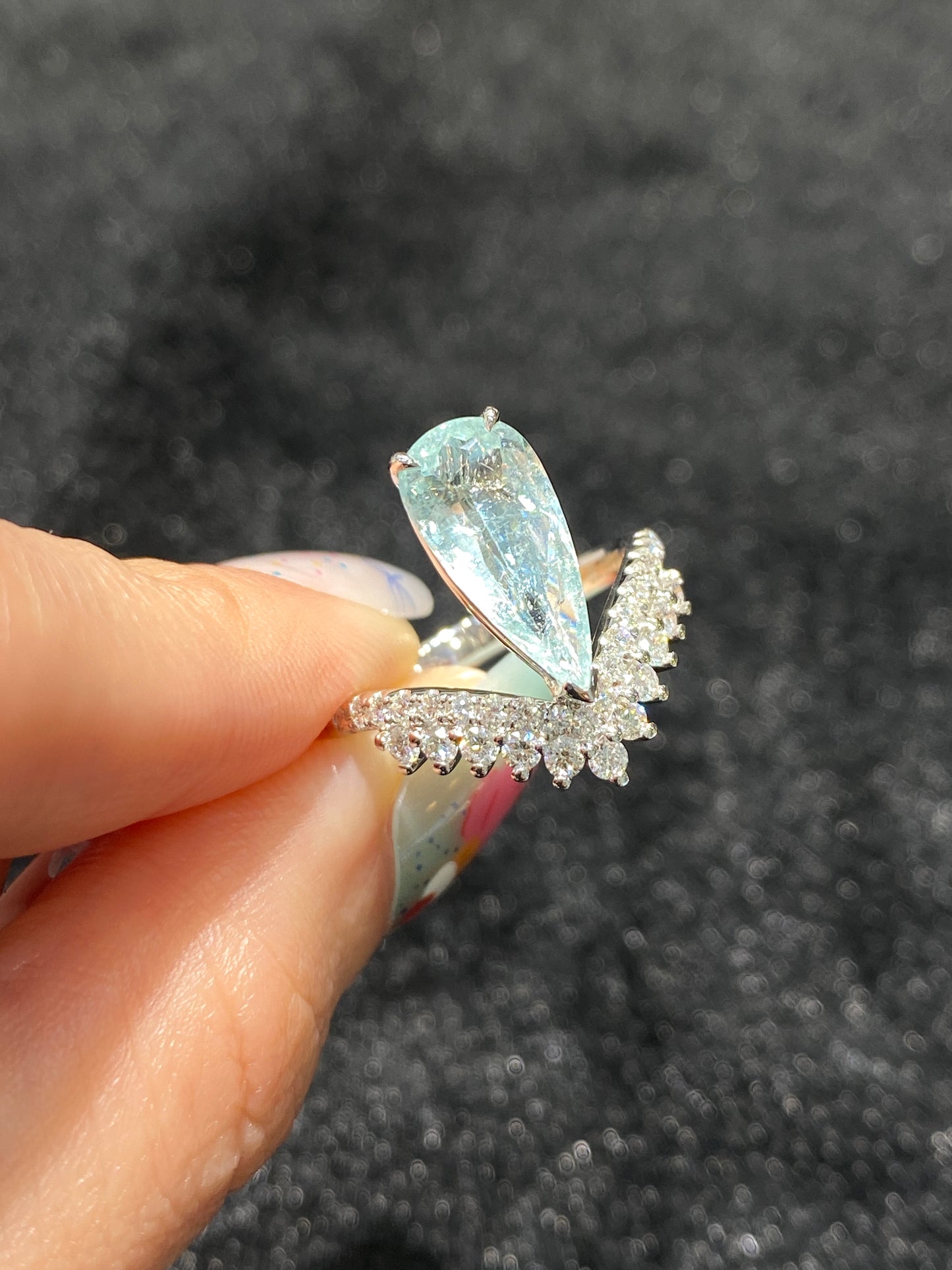 Natural Paraiba Tourmaline 2.17ct Ring