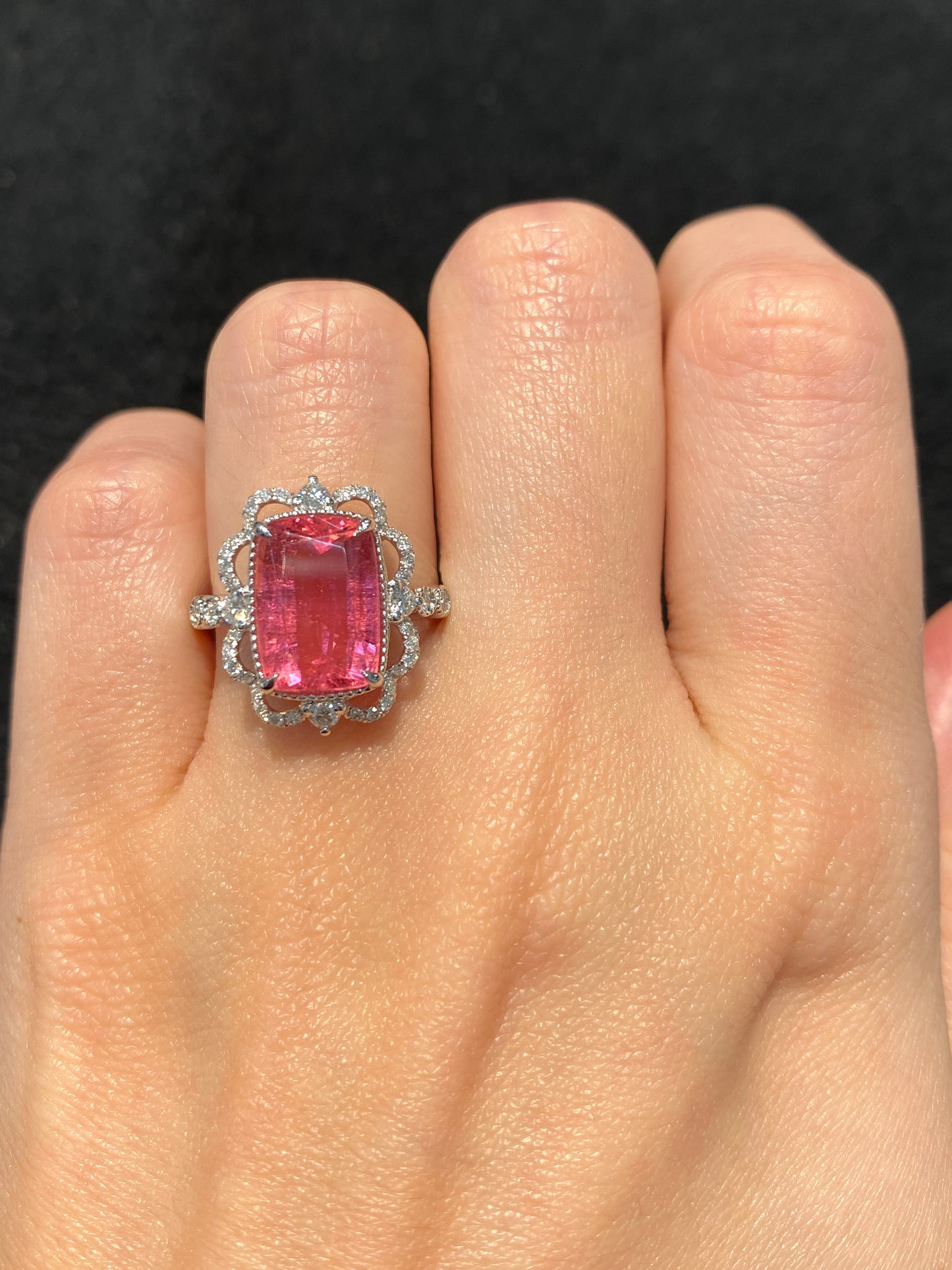 Natural Pink Tourmaline 3.77ct Ring