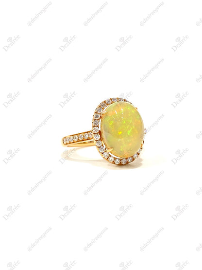 Natural Opal 3.07ct Ring