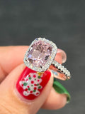 Natural Pink Tourmaline 2.87ct Ring Set In 18K White Gold Singapore Gemstone Fine Jewellery