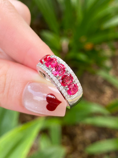 Natural Pink Spinel 1.74ct Ring
