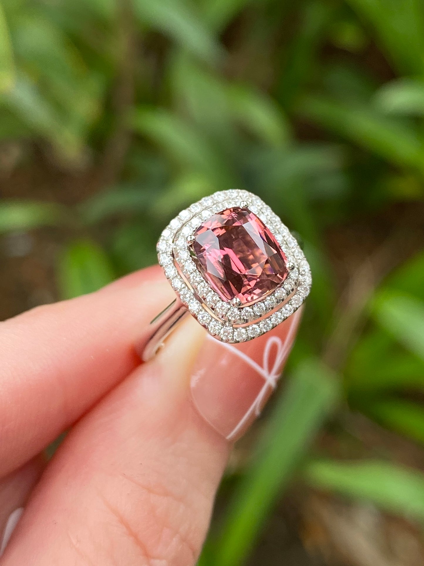 Natural Purplish Pink Tourmaline 1.90ct Ring