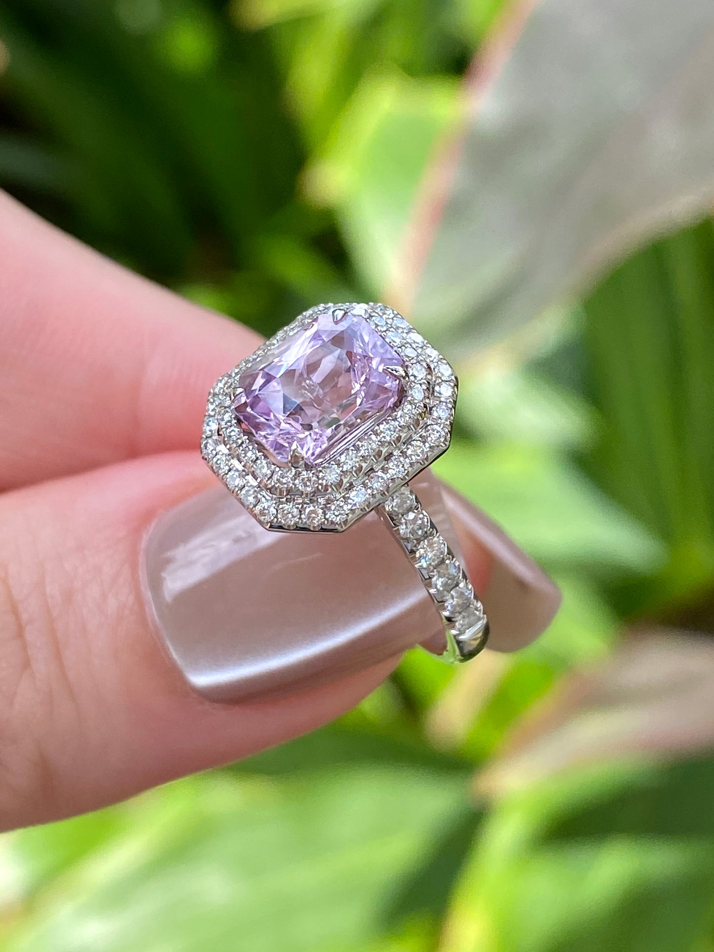 Natural Pink Sapphire 2.22ct Ring