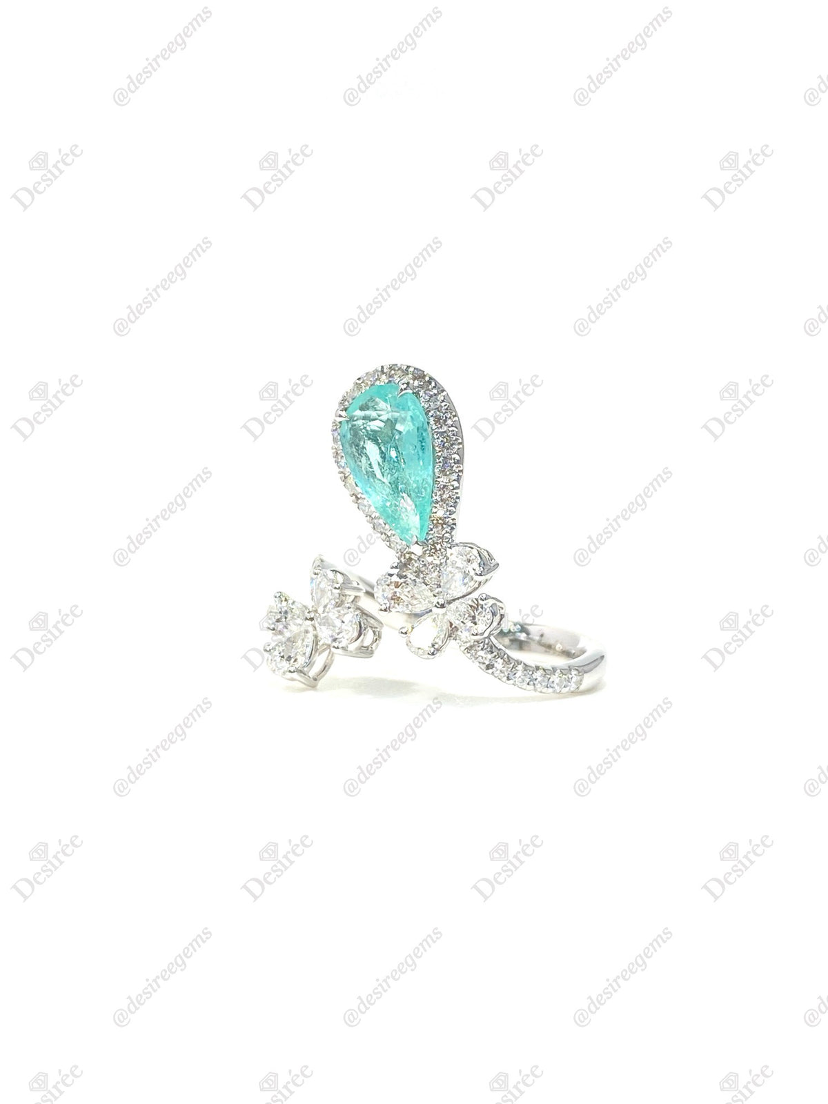 Natural Paraiba Tourmaline 1.04ct Ring