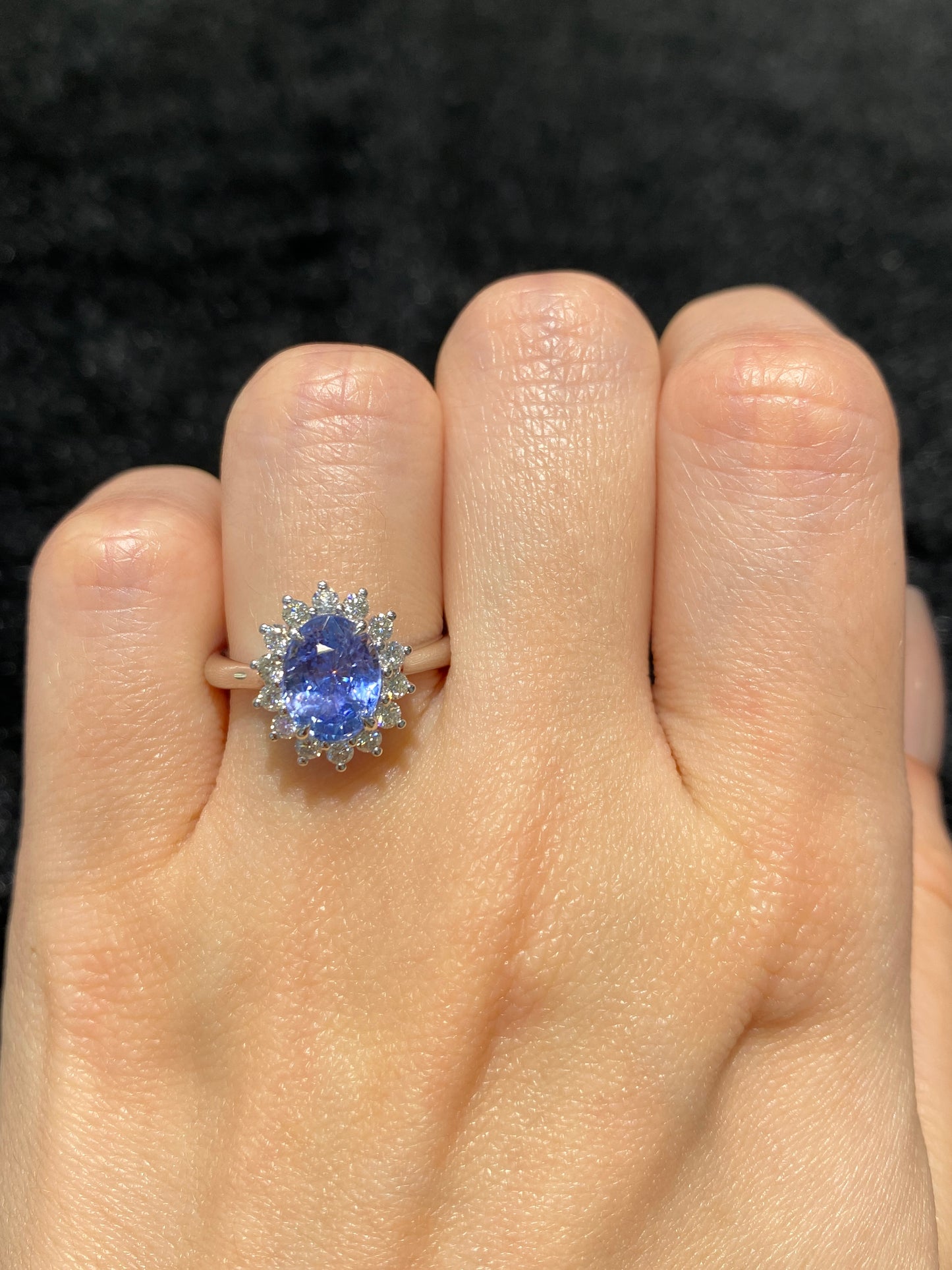 Natural Unheated Blue Sapphire 2.31ct Ring