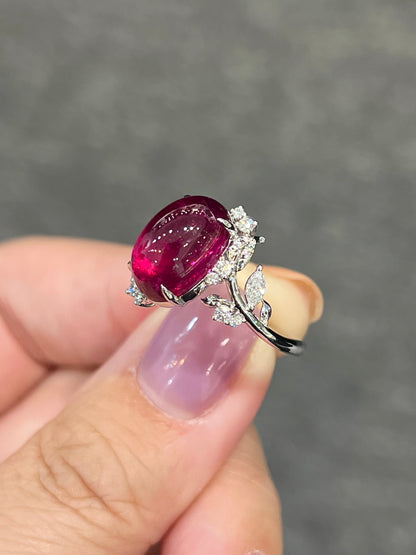 Natural Rubellite Tourmaline Ring 5.60ct