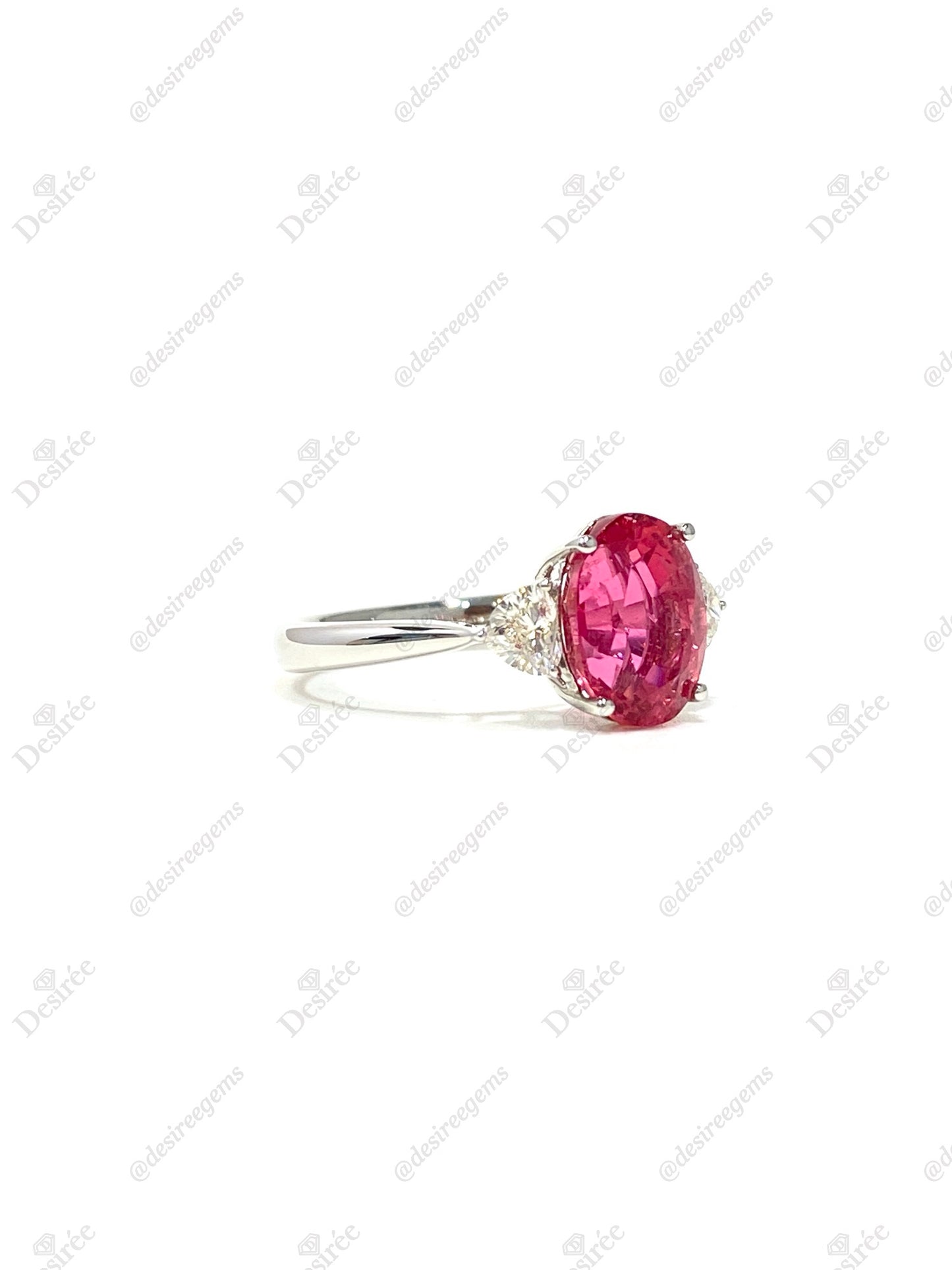 Natural Pink Tourmaline 2.72ct Ring