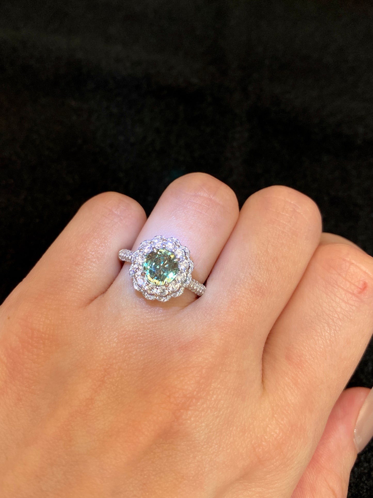 Natural Color Change Alexandrite 1.42ct Ring