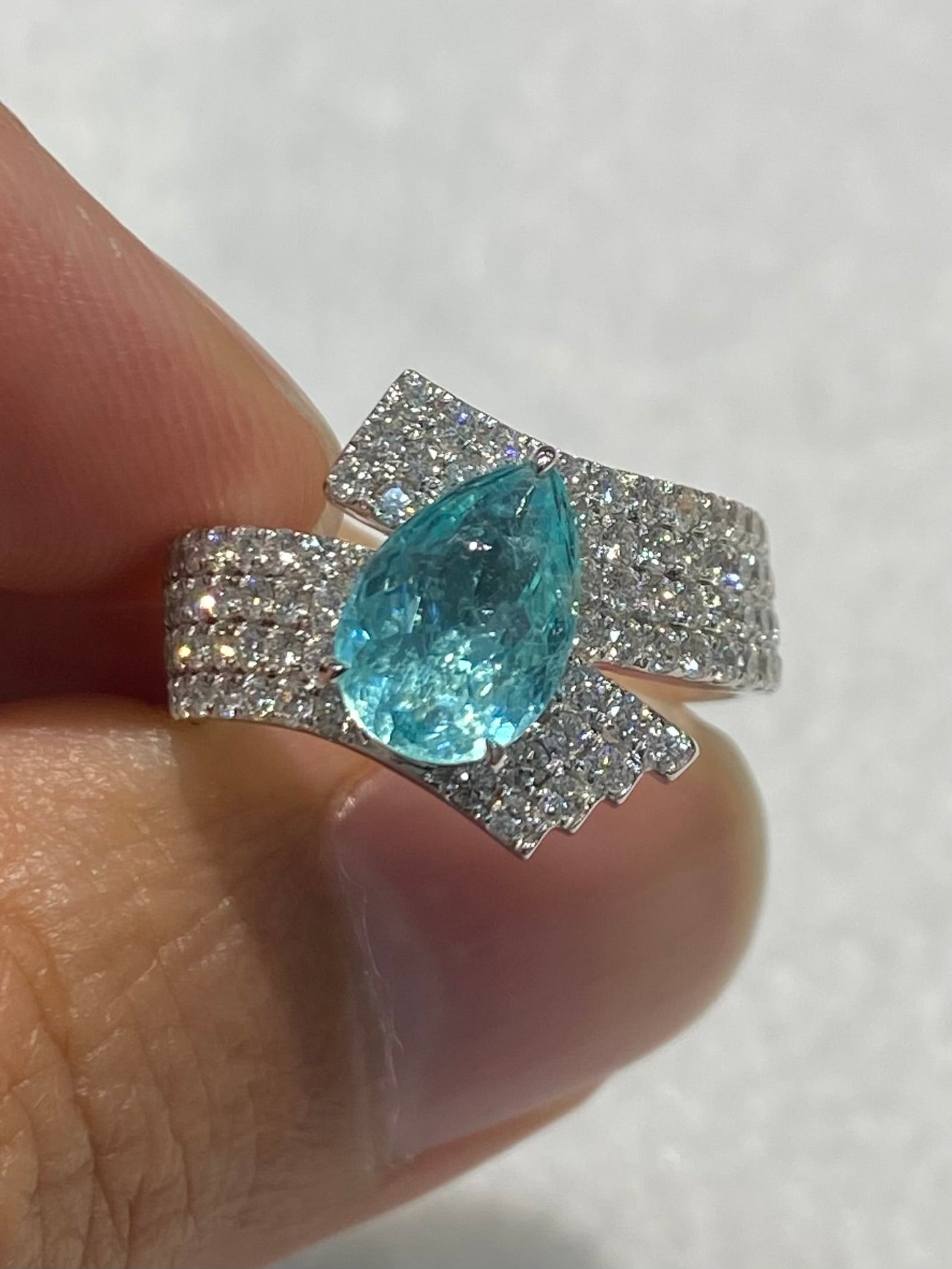 Natural Paraiba Tourmaline 1.91ct Ring