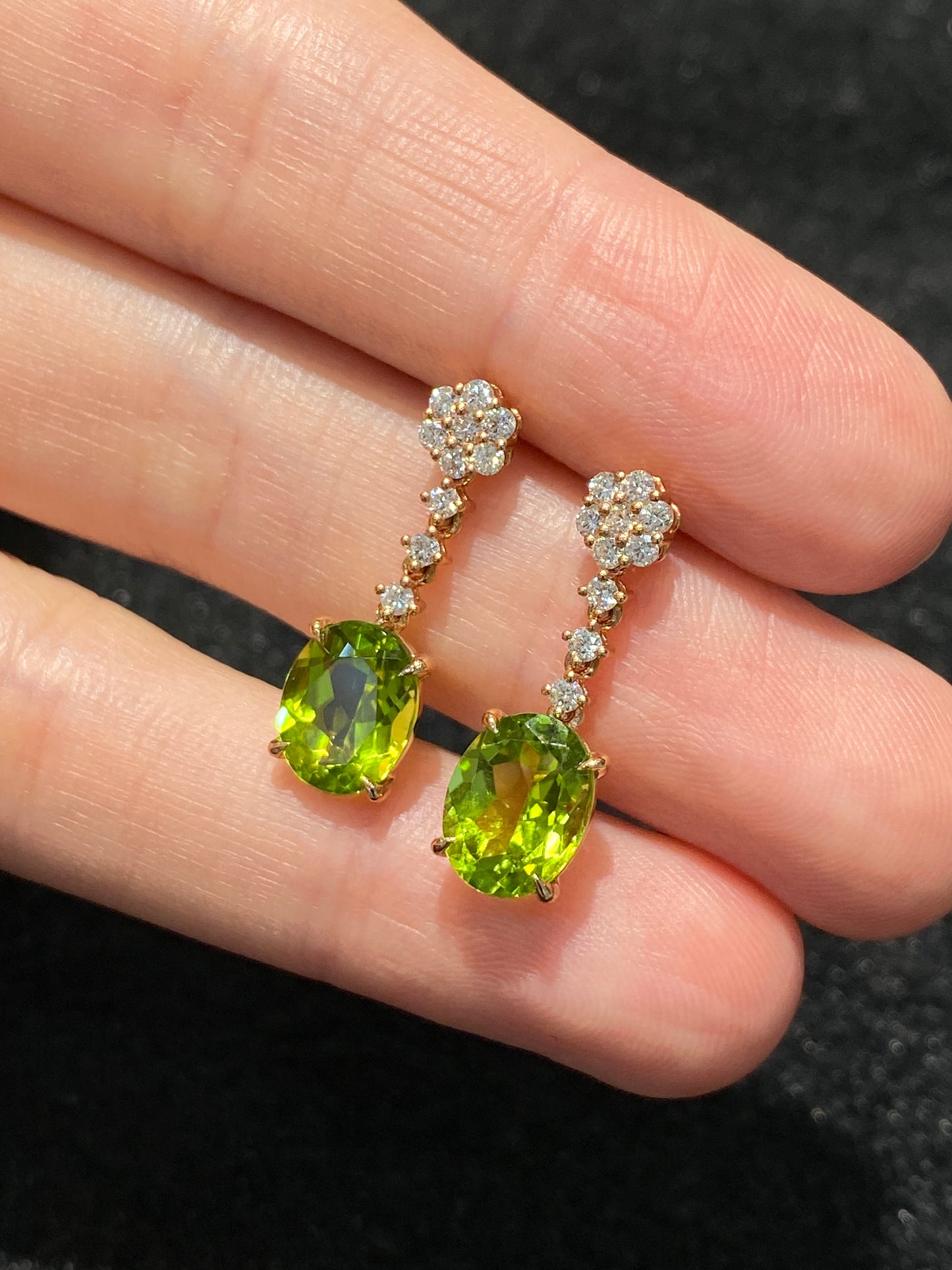 Natural Peridot 4.49ct Earrings