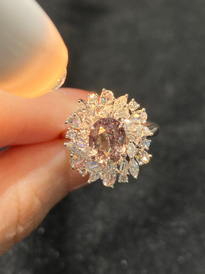 Natural Color Change Alexandrite 2.46ct Ring