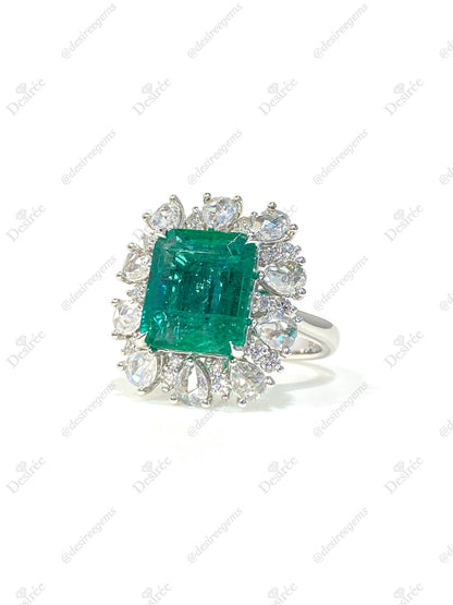 Natural Emerald 4.96ct Ring