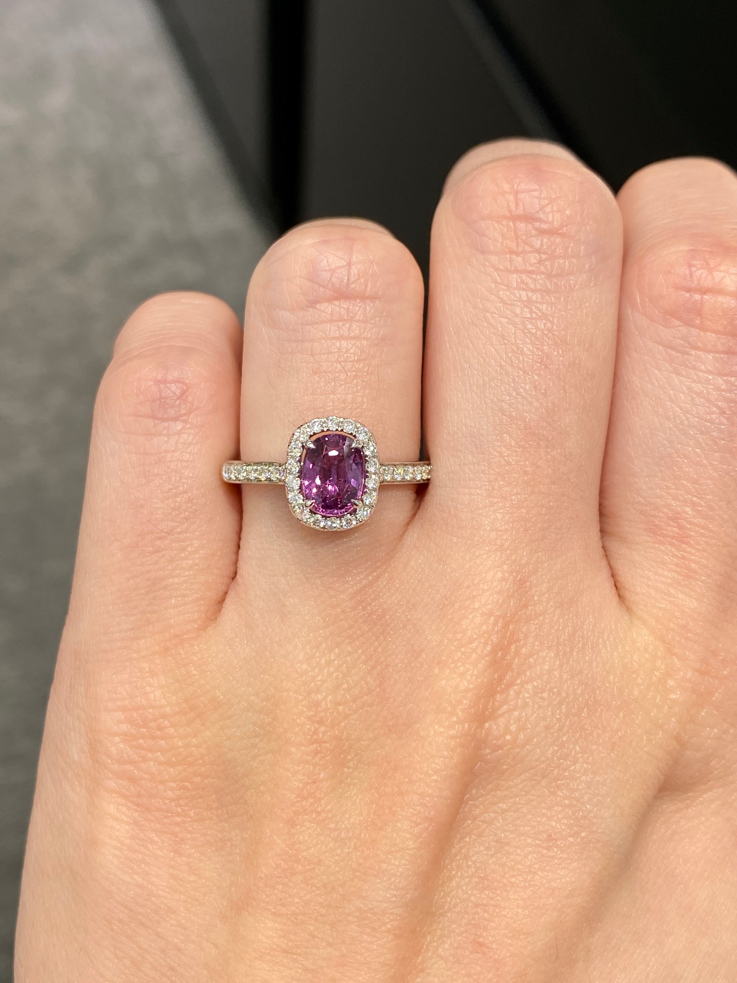 Natural Purple Sapphire 1.15ct Ring