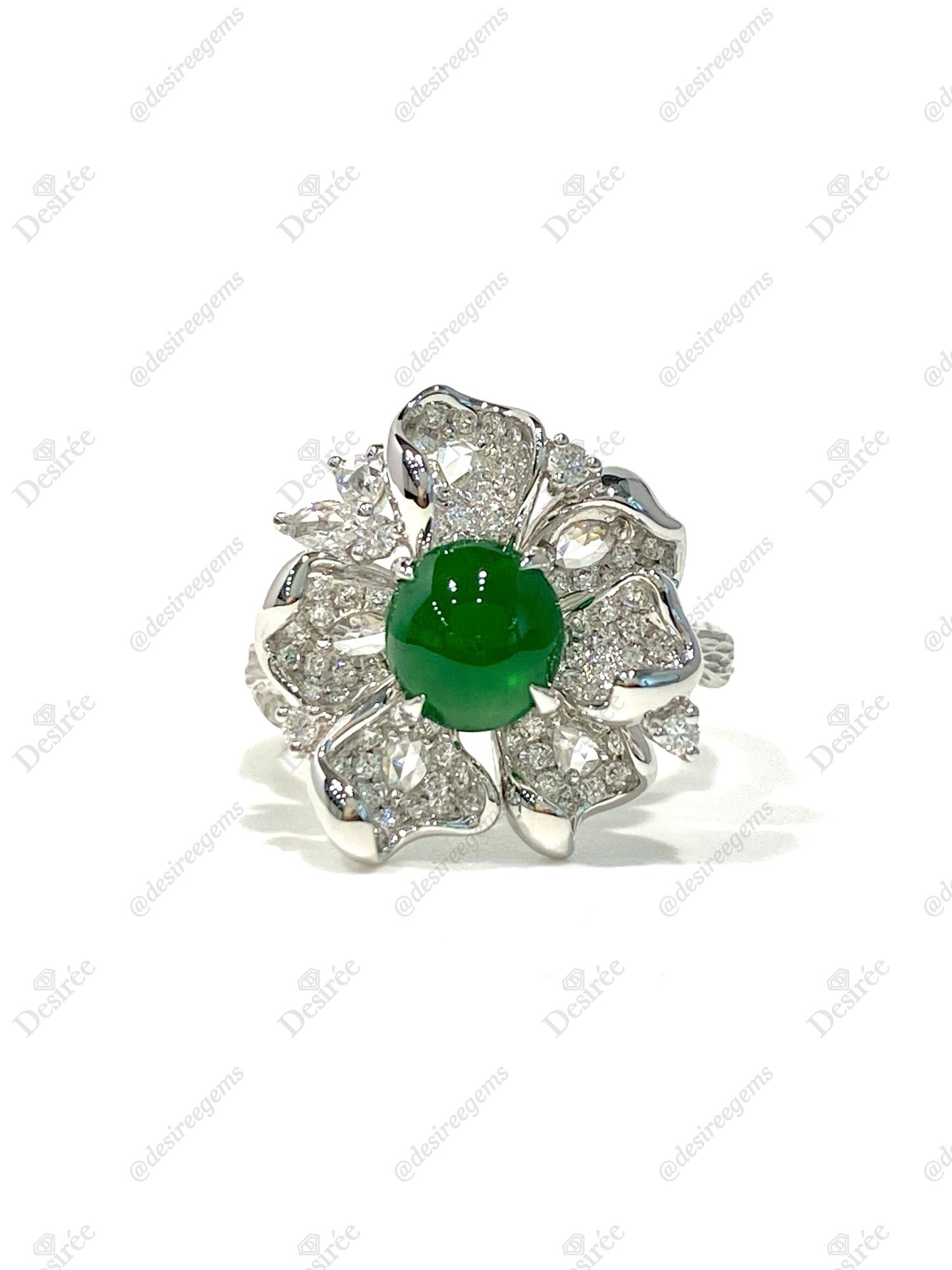 Natural Type A Jadeite Ring