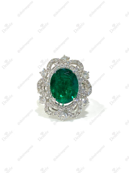 Natural Emerald 4.34ct Ring