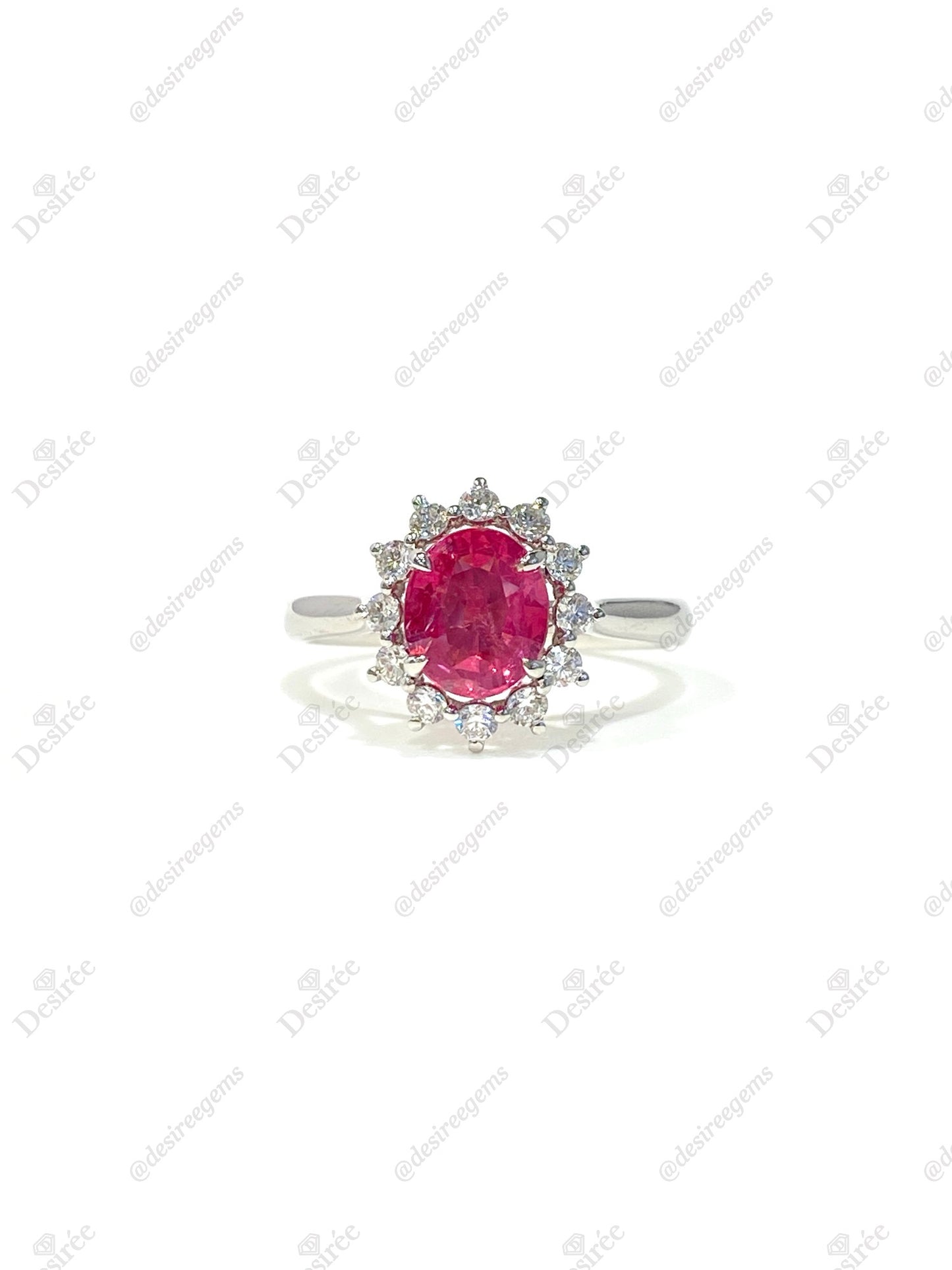 Natural Pink Spinel 1.13ct Ring