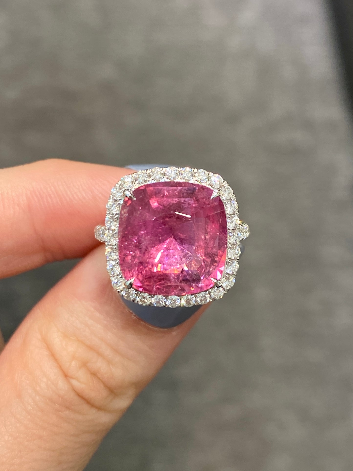 Natural Pink Tourmaline 6.85ct Ring