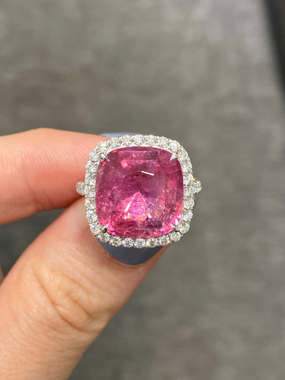 Natural Pink Tourmaline 6.85ct Ring