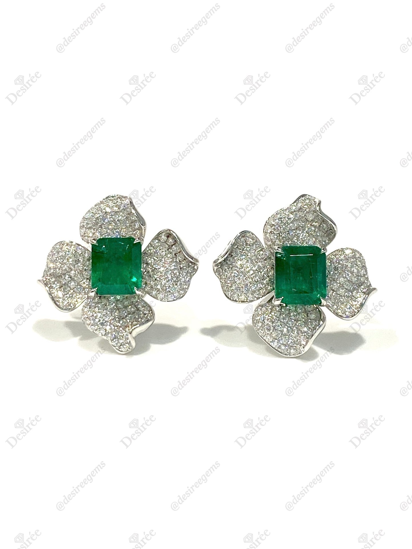 Natural Emerald 2.60ct Earrings