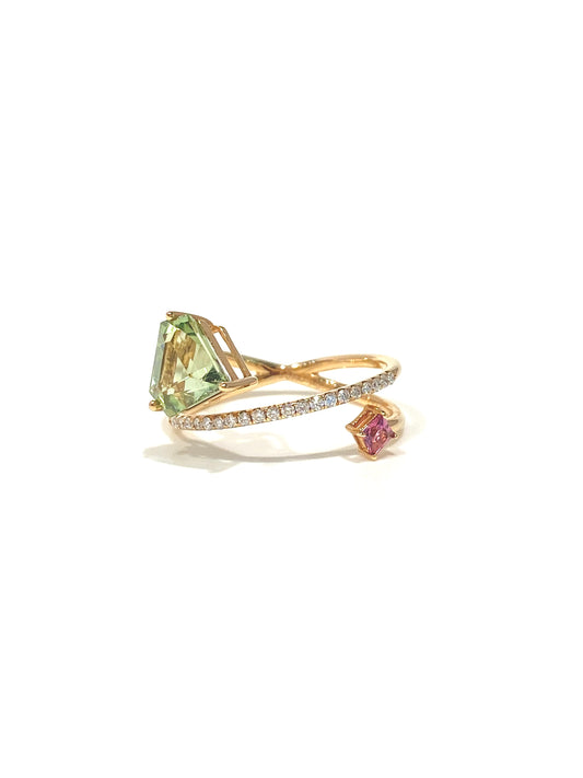 Natural Tourmaline 1.36ct Ring