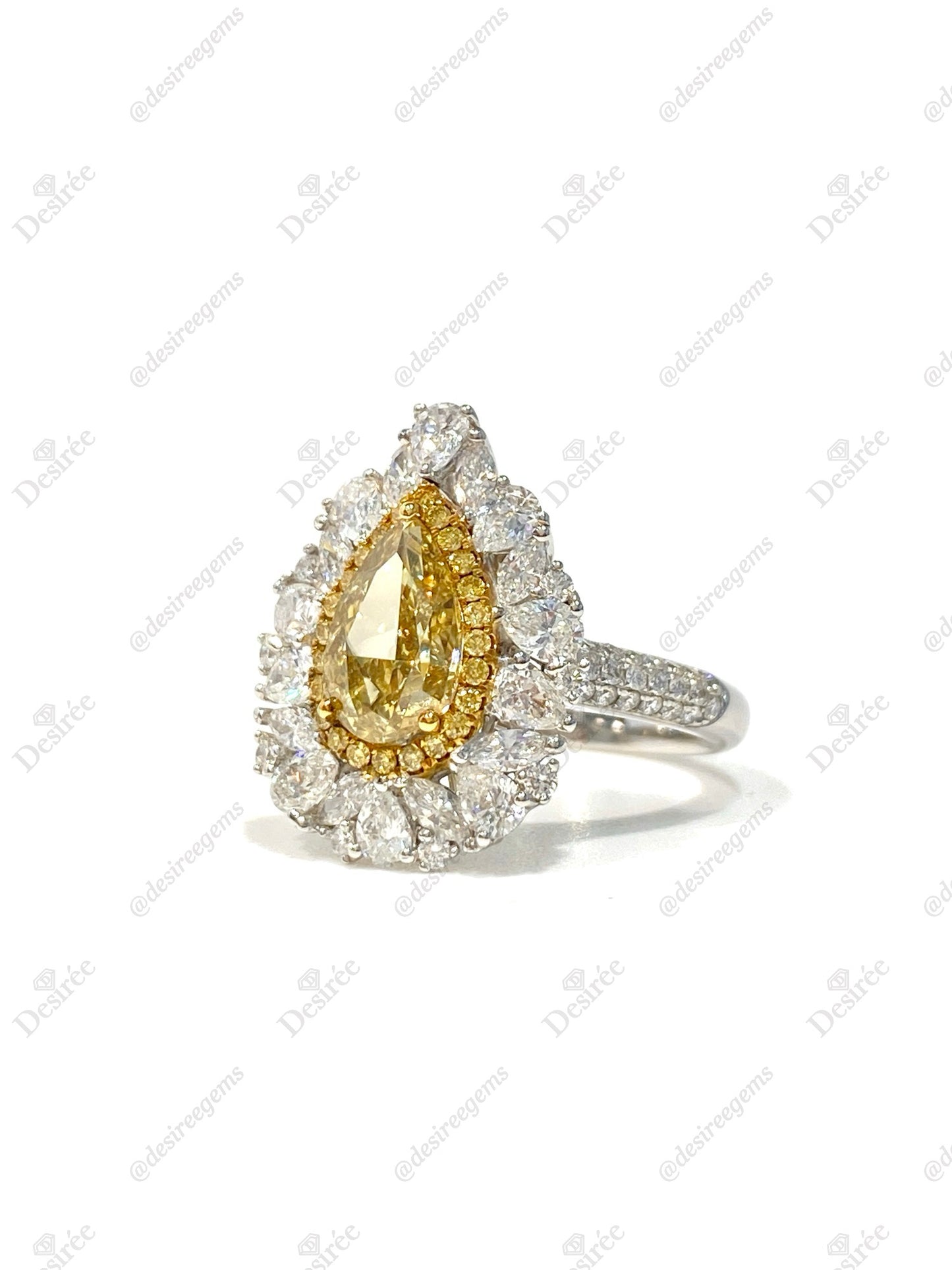 Natural Yellow Diamond 1.50ct Ring
