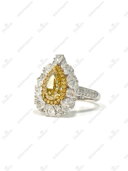 Natural Yellow Diamond 1.50ct Ring