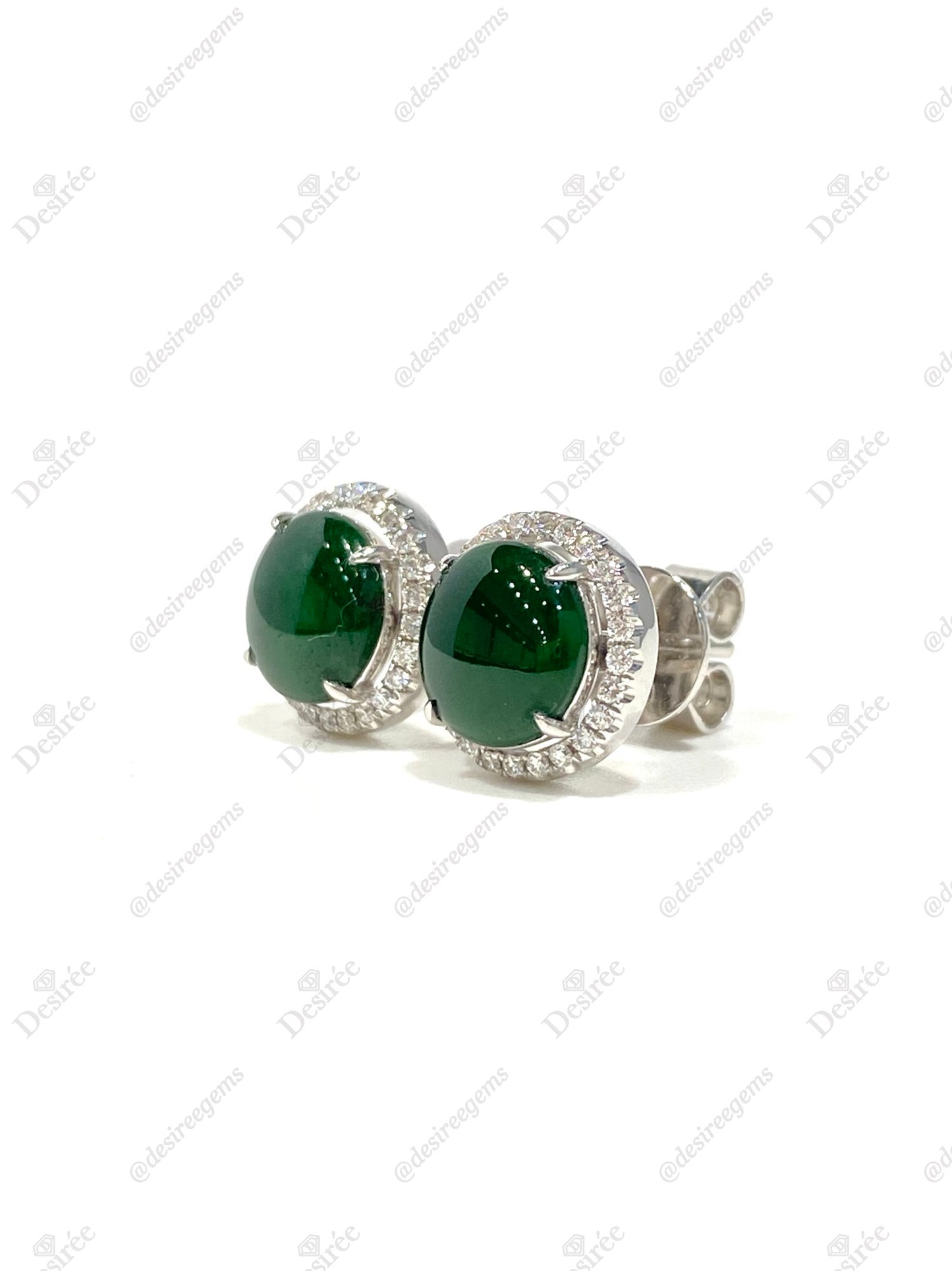 Natural Type A Jadeite Earrings