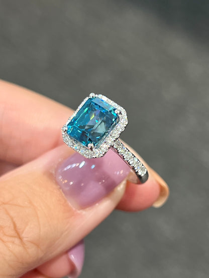 Natural Zircon 6.48ct Ring